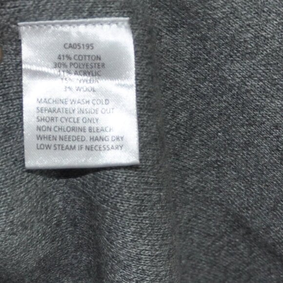 Picadilly Canada Warm Woven Knit, Black & Grey Open Jacket Poncho Cape Shawl S - Picture 6 of 6